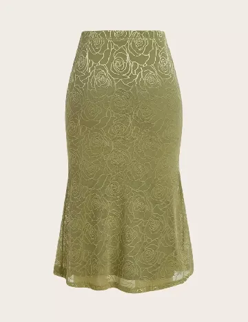 Fusta SHEIN, verde Verde