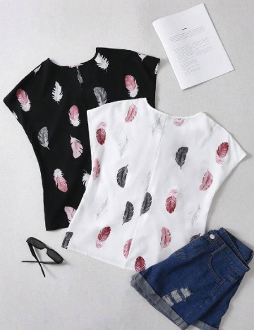 Set bluze 2 bucati SHEIN, mix culori