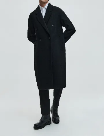 Palton Reserved, negru Negru