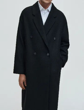 Palton Reserved, negru Negru