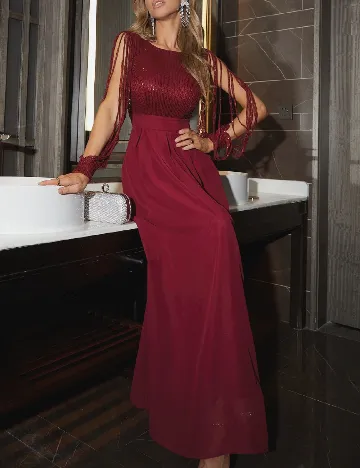 Rochie lunga SHEIN, visiniu Rosu