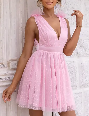 Rochie scurta SHEIN, roz Roz