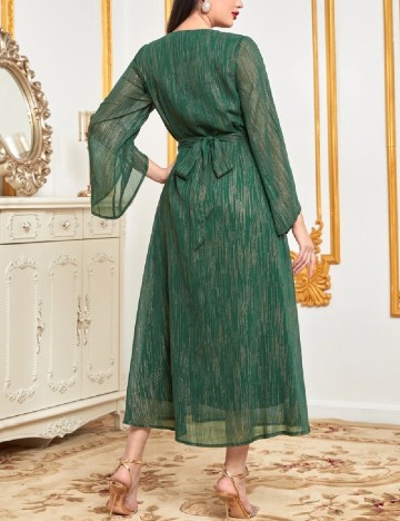 Rochie lunga Moosta, verde