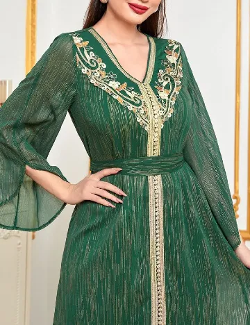 Rochie lunga Moosta, verde Verde