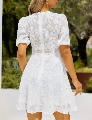 Rochie scurta SHEIN, alb Alb