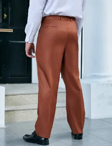Pantaloni SHEIN Plus Size Men, maro Maro