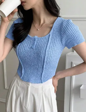 Top SHEIN, albastru Albastru