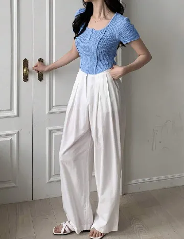 Top SHEIN, albastru Albastru