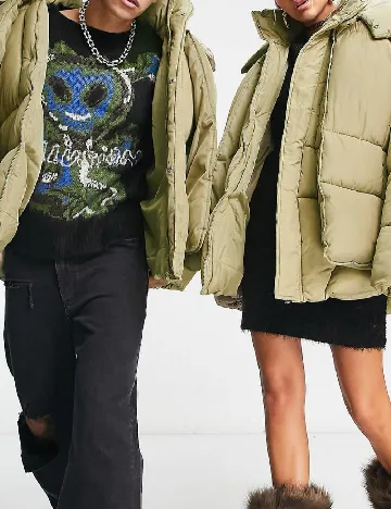 Geaca Oversize cu vesta detasabila COLLUSION, verde Verde