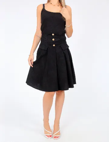 Fusta Shein Kids, negru Negru