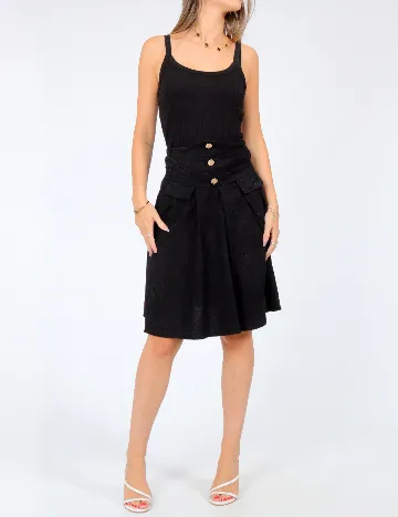 Fusta Shein Kids, negru Negru