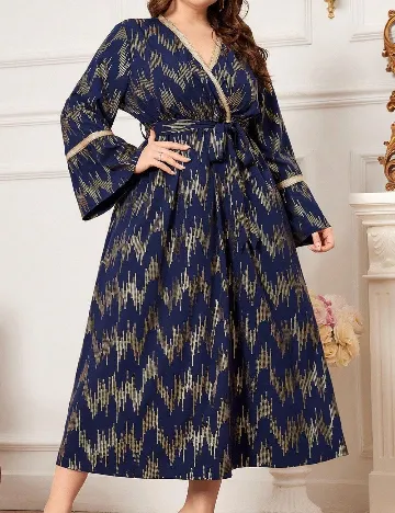 Rochie lunga SHEIN CURVE, bleumarin Albastru