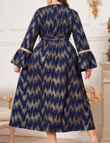 Rochie lunga SHEIN CURVE, bleumarin