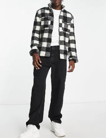 Jacheta Brave Soul, alb/negru Negru