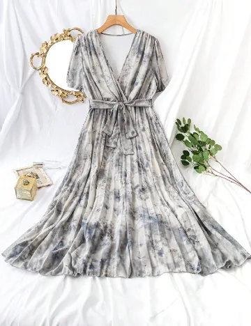Rochie medie SHEIN CURVE, gri Gri