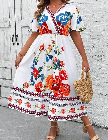 Rochie lunga SHEIN CURVE, mix culori Mix culori