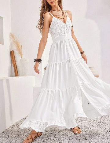 Rochie lunga SHEIN, alb