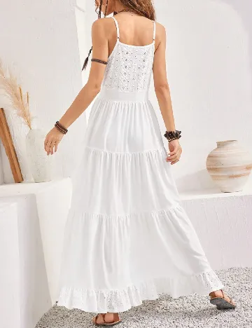 Rochie lunga SHEIN, alb Alb