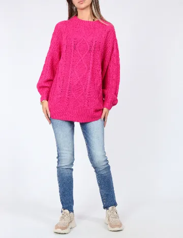 Pulover Oversize Brave Soul, roz Roz