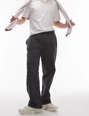 Pantaloni Topman, gri inchis Gri
