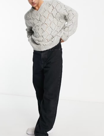 Pulover ASOS, gri