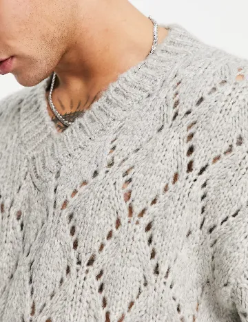 Pulover ASOS, gri Gri