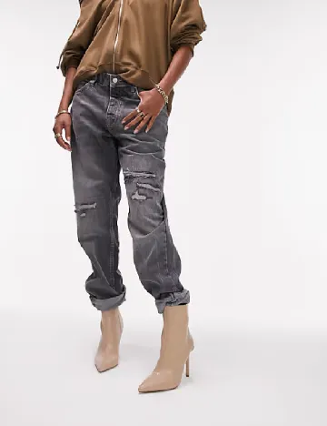 Botine Top Shop, crem Crem