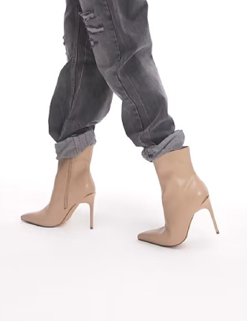 Botine Top Shop, crem