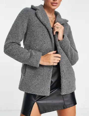 Palton Unreal Fur, gri Gri