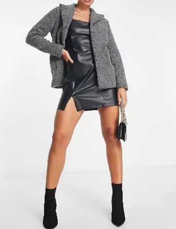 Palton Unreal Fur, gri Gri