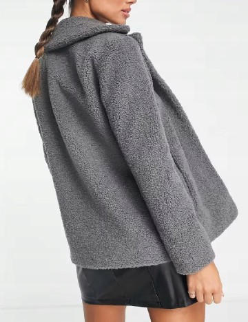 Palton Unreal Fur, gri