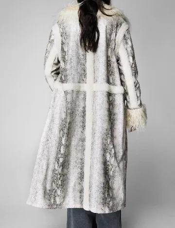 Palton Nasty Gal, imprimeu sarpe Animal print