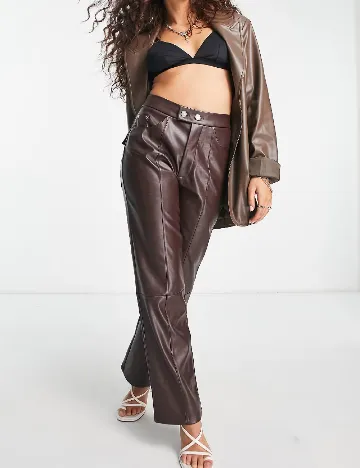 Pantaloni 4TH&Reckless, maro Maro