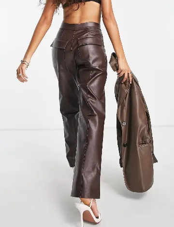 Pantaloni 4TH&Reckless, maro Maro