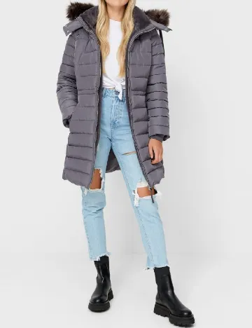 Geaca Stradivarius, gri Gri