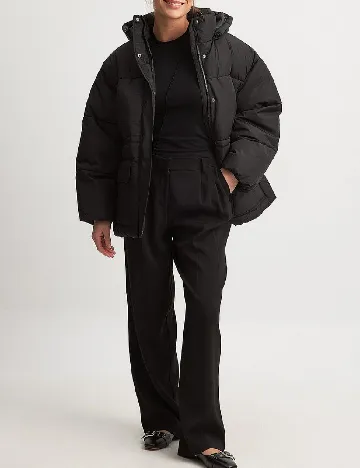 Geaca Oversize NA-KD, negru Negru