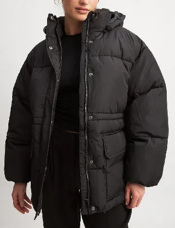 Geaca Oversize NA-KD, negru Negru