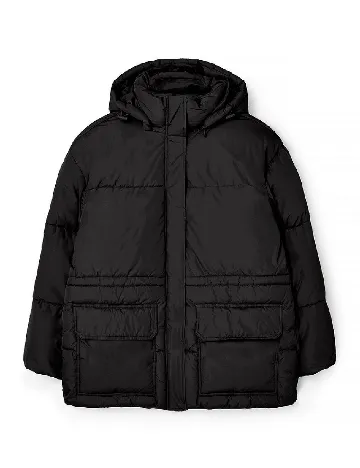 Geaca Oversize NA-KD, negru Negru