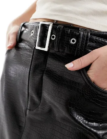 Fusta Urban Revivo, negru Negru