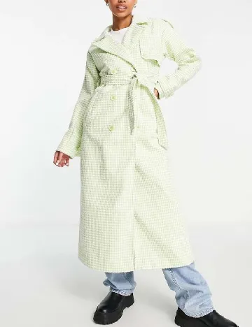 Palton Missguided, verde Verde