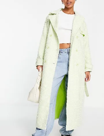 Palton Missguided, verde Verde