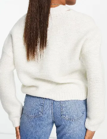 Pulover Asos Maternity, ecru Alb