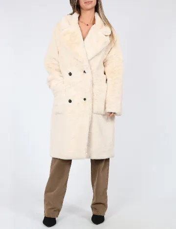 Palton Zara, crem Crem