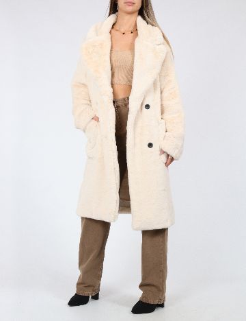 Palton Zara, crem
