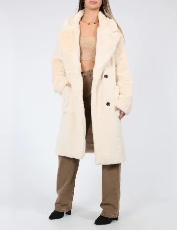 Palton Zara, crem Crem