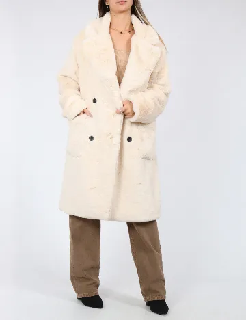 Palton Zara, crem Crem