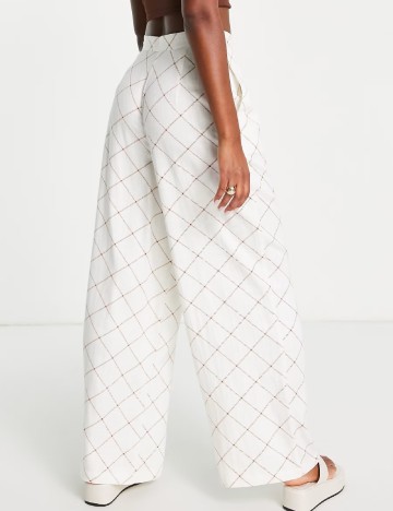 Pantaloni ASOS, alb