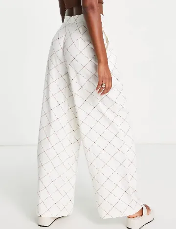 Pantaloni ASOS, alb Alb