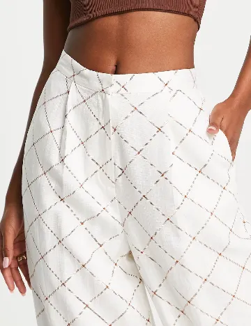 Pantaloni ASOS, alb Alb