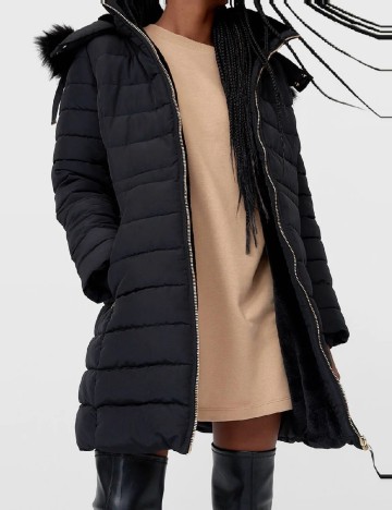 Geaca Stradivarius, negru